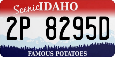 ID license plate 2P8295D