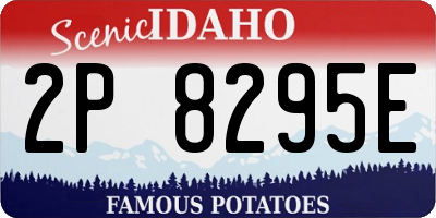 ID license plate 2P8295E