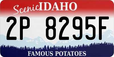 ID license plate 2P8295F