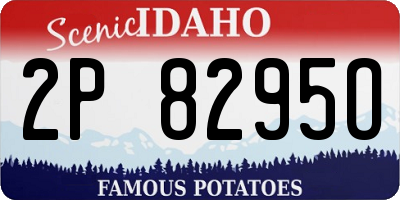 ID license plate 2P8295O