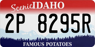 ID license plate 2P8295R