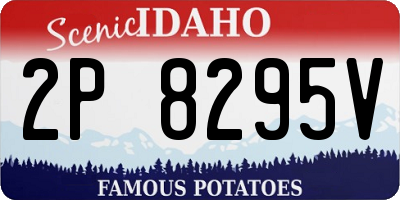 ID license plate 2P8295V