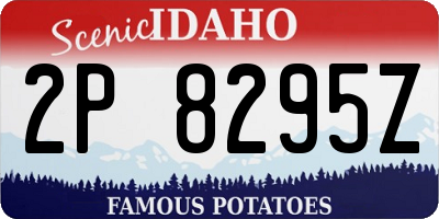 ID license plate 2P8295Z