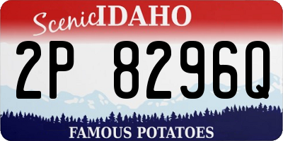 ID license plate 2P8296Q