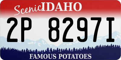 ID license plate 2P8297I