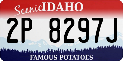 ID license plate 2P8297J