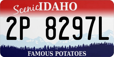 ID license plate 2P8297L