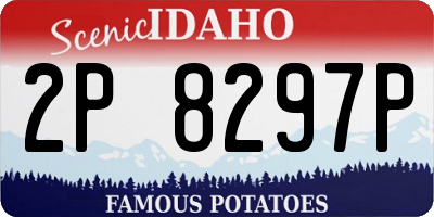 ID license plate 2P8297P