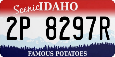 ID license plate 2P8297R