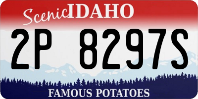 ID license plate 2P8297S