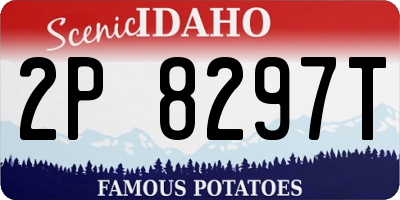 ID license plate 2P8297T