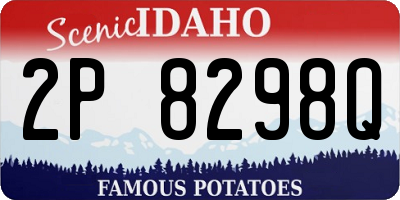 ID license plate 2P8298Q