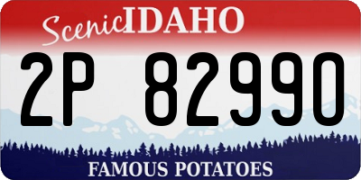 ID license plate 2P8299O