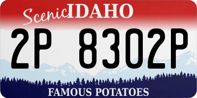 ID license plate 2P8302P