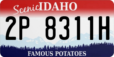 ID license plate 2P8311H