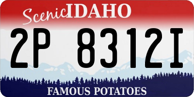ID license plate 2P8312I
