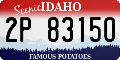 ID license plate 2P8315O