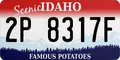 ID license plate 2P8317F