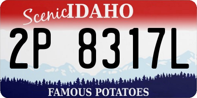 ID license plate 2P8317L