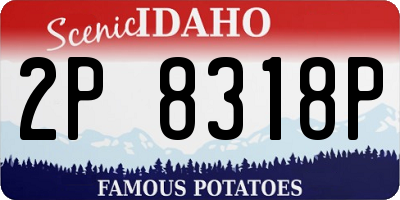 ID license plate 2P8318P