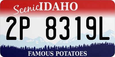 ID license plate 2P8319L
