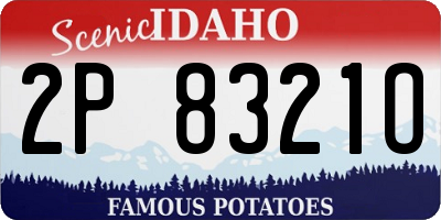 ID license plate 2P8321O