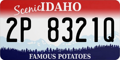 ID license plate 2P8321Q
