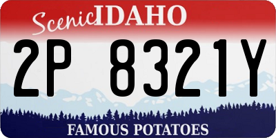 ID license plate 2P8321Y