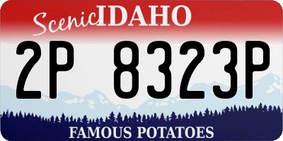 ID license plate 2P8323P