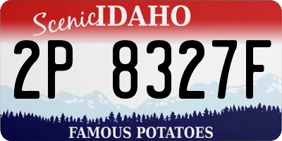 ID license plate 2P8327F