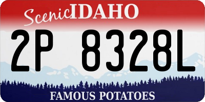 ID license plate 2P8328L