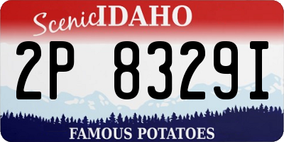 ID license plate 2P8329I