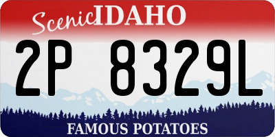 ID license plate 2P8329L