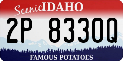 ID license plate 2P8330Q