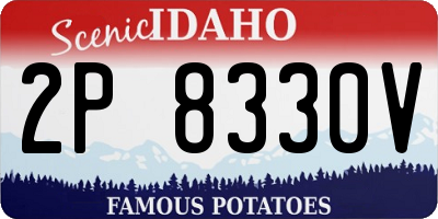 ID license plate 2P8330V