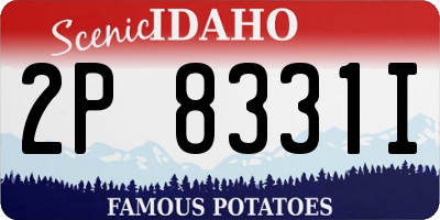 ID license plate 2P8331I
