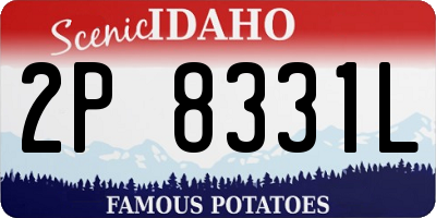 ID license plate 2P8331L