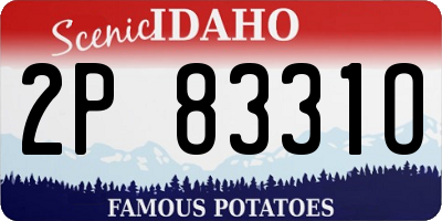 ID license plate 2P8331O