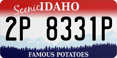 ID license plate 2P8331P