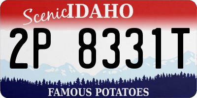 ID license plate 2P8331T