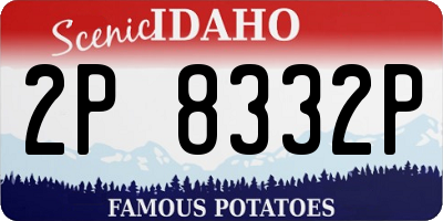 ID license plate 2P8332P