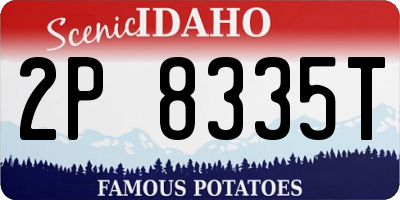 ID license plate 2P8335T