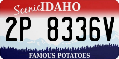 ID license plate 2P8336V