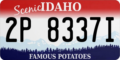 ID license plate 2P8337I