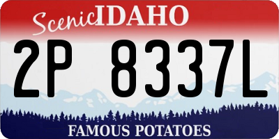 ID license plate 2P8337L