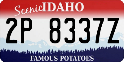 ID license plate 2P8337Z