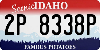 ID license plate 2P8338P