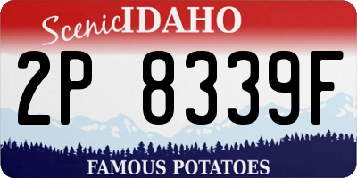 ID license plate 2P8339F