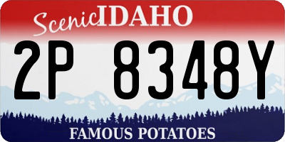 ID license plate 2P8348Y