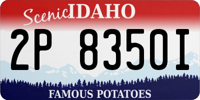 ID license plate 2P8350I